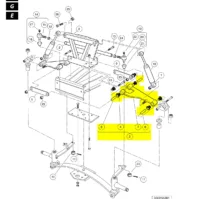 Club Car DS 1993-UP Gas and Electric Golf Cart Delta A-Plate Sub Assembly Replace OEM 1016353 - Image 5