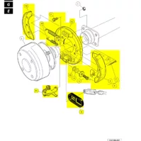 Club Car Precedent DS1995-Up and Tempo 2018-Up, Golf Cart Brake Assembly, Rear Brake Cluster Replace OEM 101823301 103380202 - Image 7