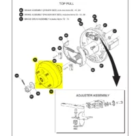 EZGO TXT, RXV, Marathon, Medalist, Columbia Golf Cart Large Hole 30 Teeth Spline Brake Drum Assembly Replace OEM# 21807-G1, 21807G1, 41843-94 - Image 6