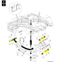 EZGO TXT Medalist Club Car DS Spring Bushing Kit Leaf Spring Bushing Sleeve - Image 5