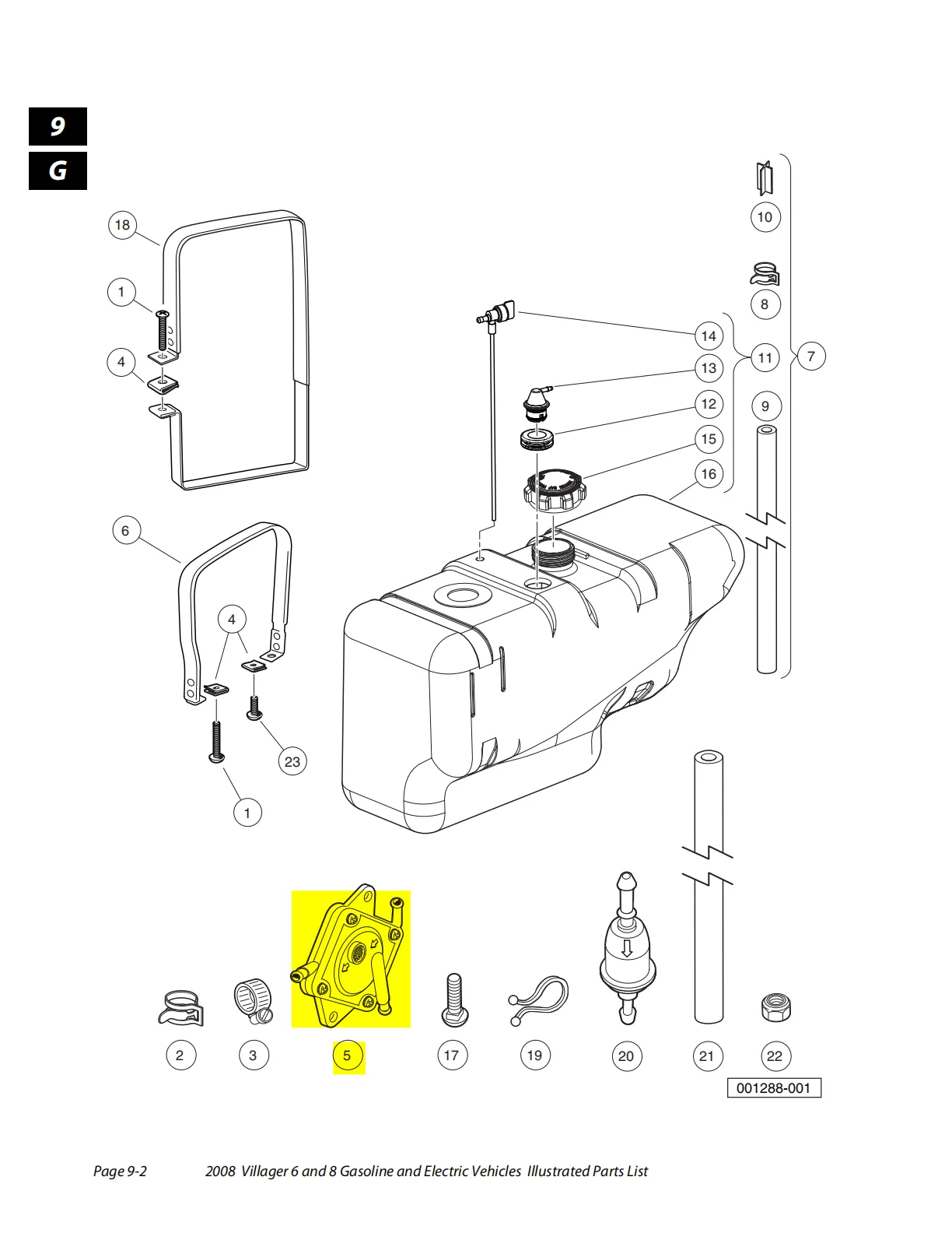 Fuel Pump for Club Car Gas Golf Cart DS & Precedent (1984-up) 290FE 350FE Engines Replacement 1014523 - Image 6