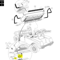 Club Car DS 1979-Up Golf Cart Seat Hinge Set, BODY HINGE PLATE, SEAT HINGE PLATE, STAINLESS STEEL Replace OEM 1011652 1012412 - Image 7