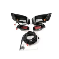 EZGO TXT 1996-2013 Gas and Electric LED Headlight and Tail Light Kit, Street Legal 12V LED Light Kit