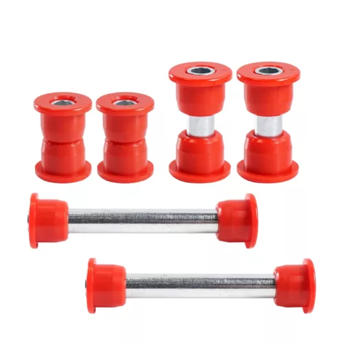 Club Car Precedent Golf Cart Suspension Kit - Front Lower Spring & Upper A Arm Polyurethane Bushings and Sleeves, Replace Parts OEM 102289901