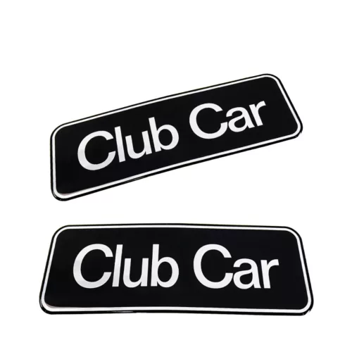 Club Car Golf Cart Tempo & Onward Nameplate Logo Gold & Silver