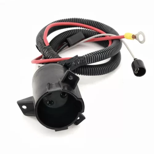 Club Car Precedent 2004-up Electric Golf Cart Charger Receptacle, Asm Prec Restyle Receptacle, Replace OEM# 103375501