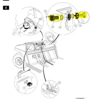 Club Car Golf Cart Key Ignition Switch 2-PIN for 36V - 48V Electric Golf Cart Club Car DS (1996 Up) Replacement Part 101826201 - Image 5