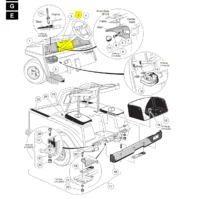Club Car DS Golf Cart Center Dash Panel OEM 101660401, 101660402, 101660404 - Image 4
