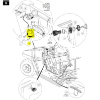 Club Car DS Precedent Tempo Golf Cart Reverse Buzzer 12-48V OEM 1016851 - Image 5