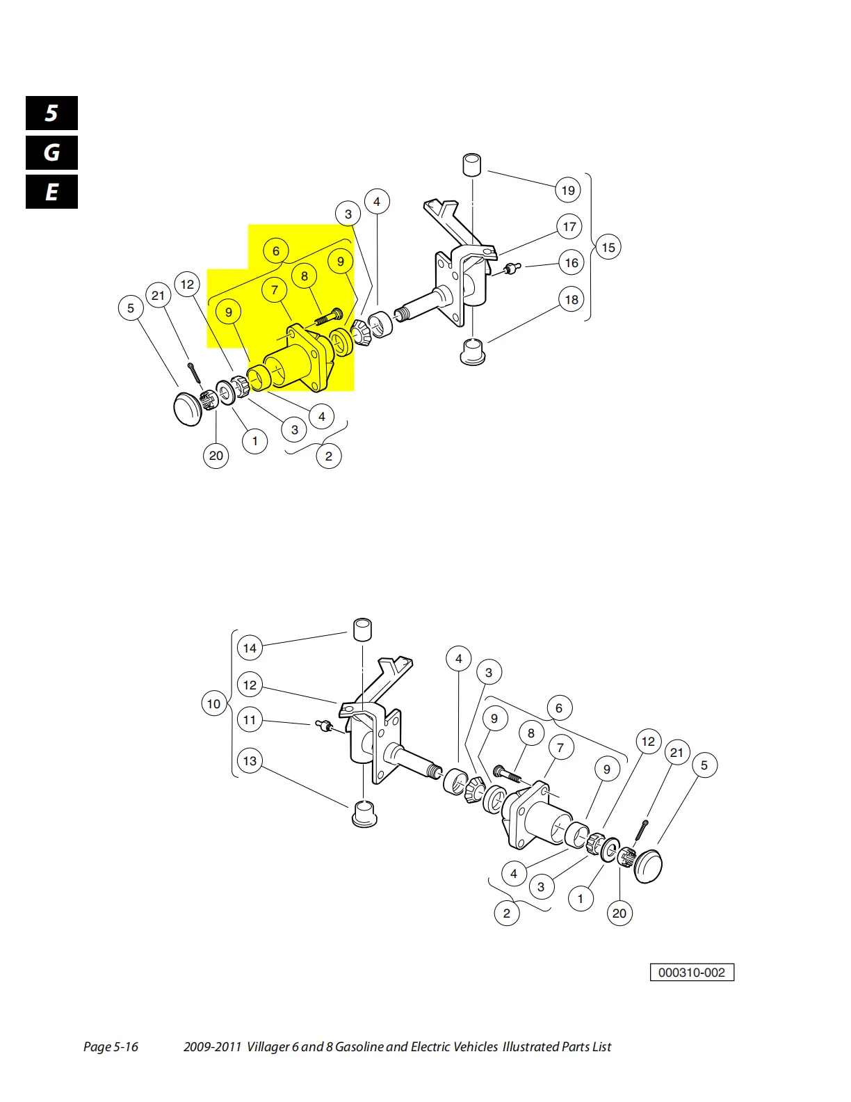 Club Car DS Front Wheel Hub Bearing Assembly OEM 1011889