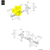 Professional grade front wheel hub assembly for Club Car DS carts