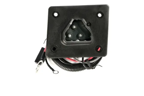 Golf cart charger receptacle